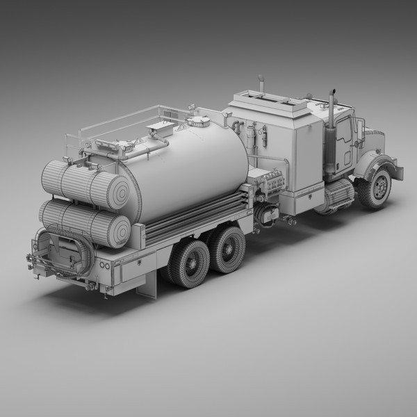 3d x hot oil truck - Hot Oil Truck Round by Dsmodels